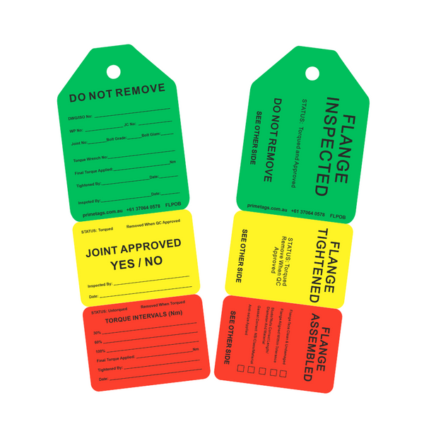 Iptc Tag Numbers 3-Stage Flange Tags with Sequential Numbers (Pack of 100) | Traceable ...