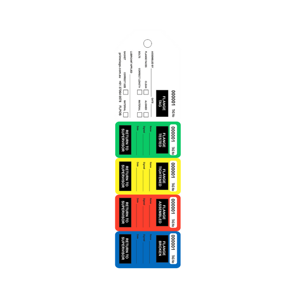 5-Stage Flange Tags (Pack of 100) | Visual Joint Integrity System ...