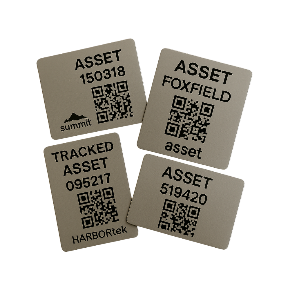 Engraved Aluminium Asset Labels