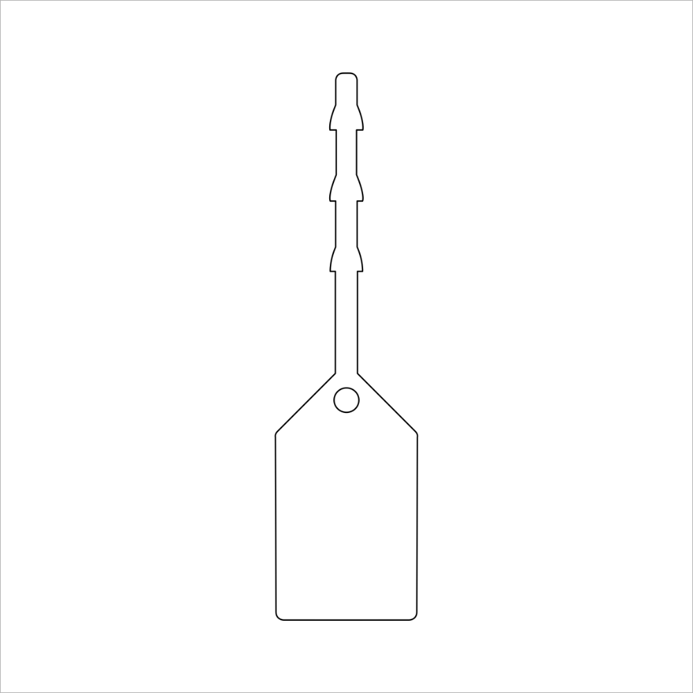 White Blank Self Locking Tags (Pack of 100)