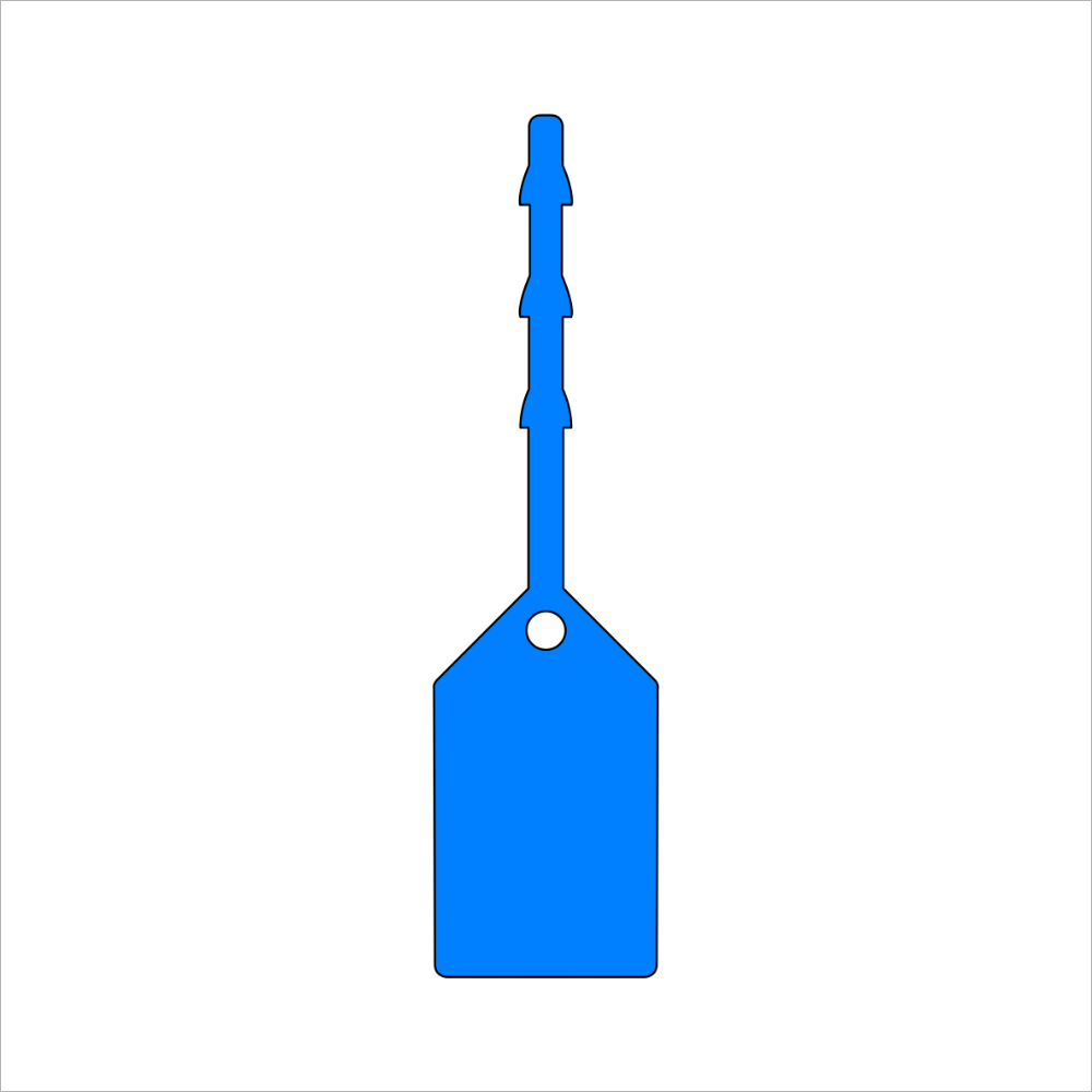 Blue Blank Self Locking Tags (Pack of 100)