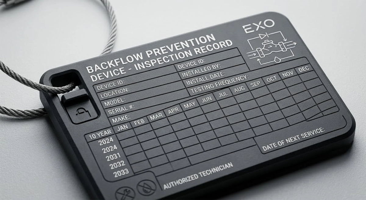Custom Poly Backflow Prevention Tags
