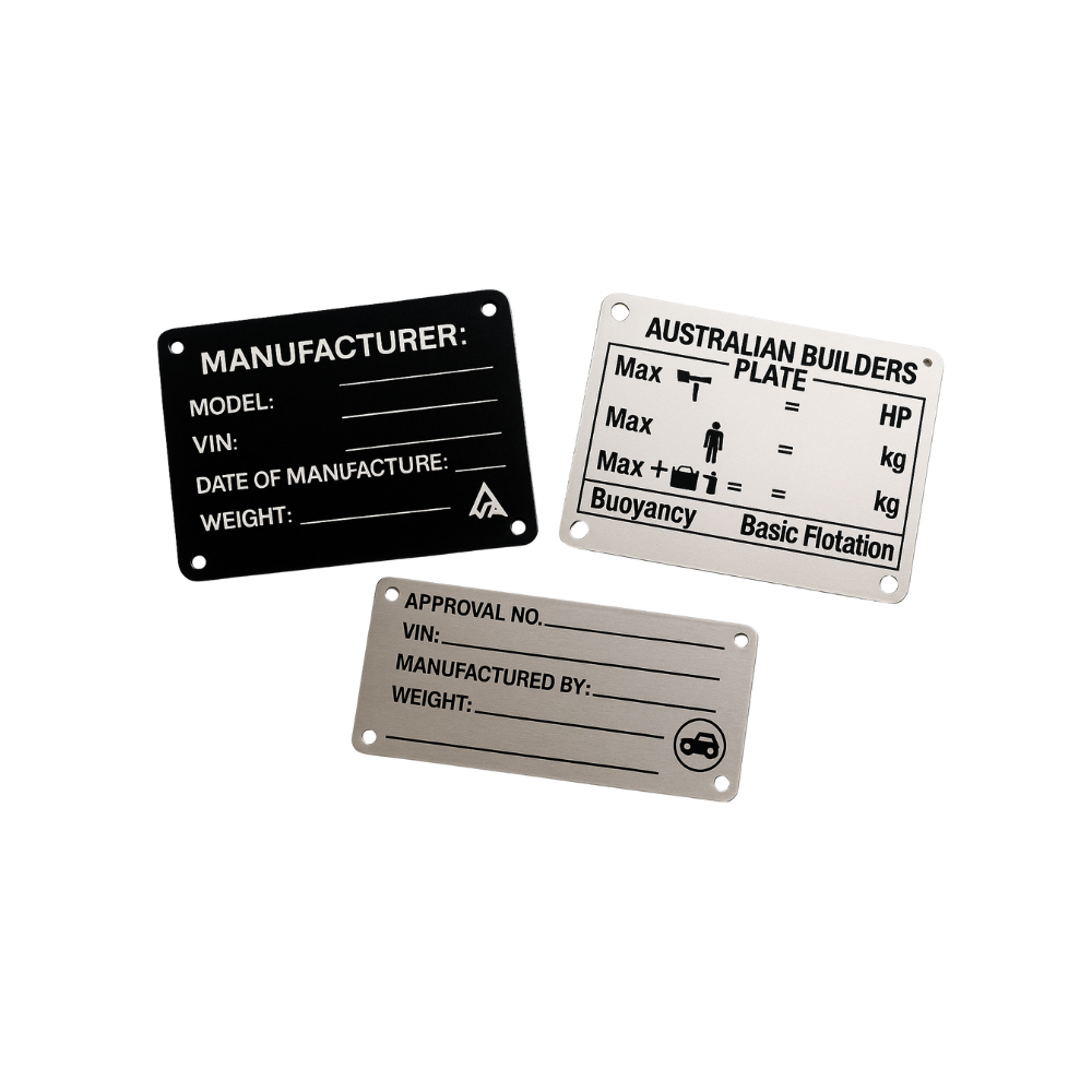 Custom Engraved Compliance Plates