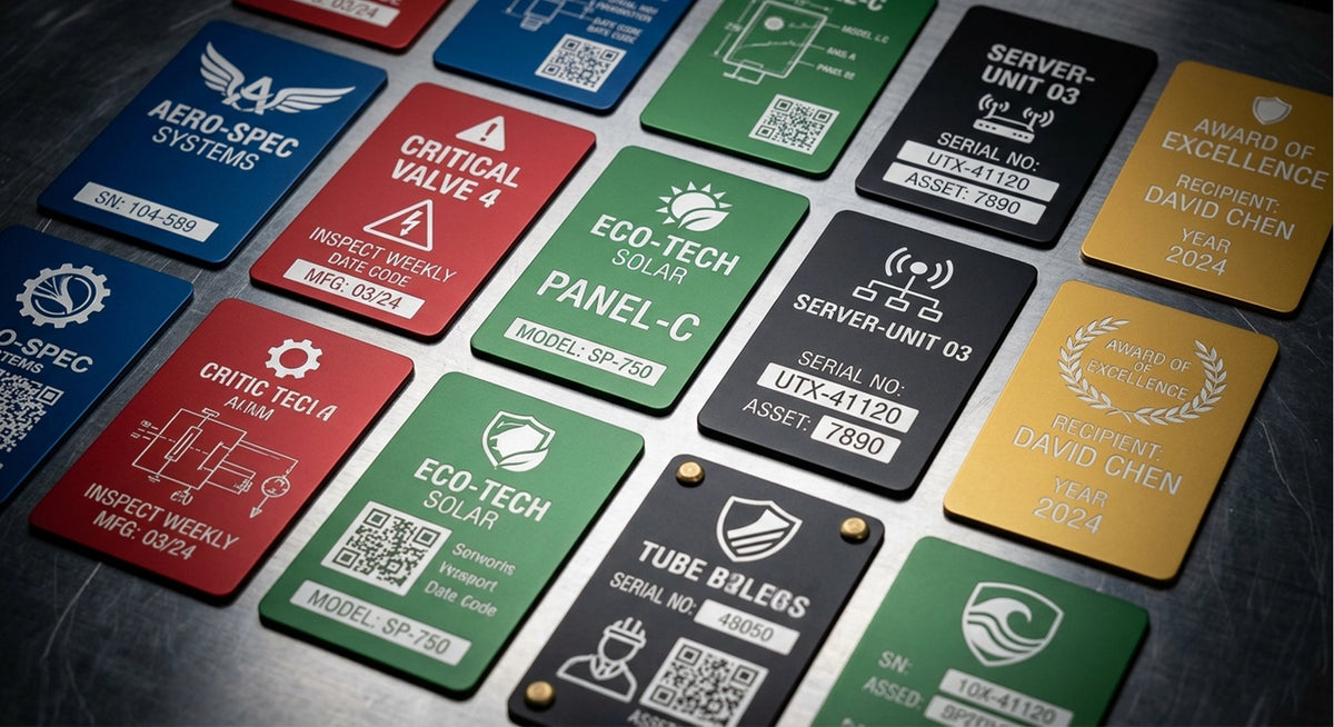 Engraved Aluminium Asset Labels