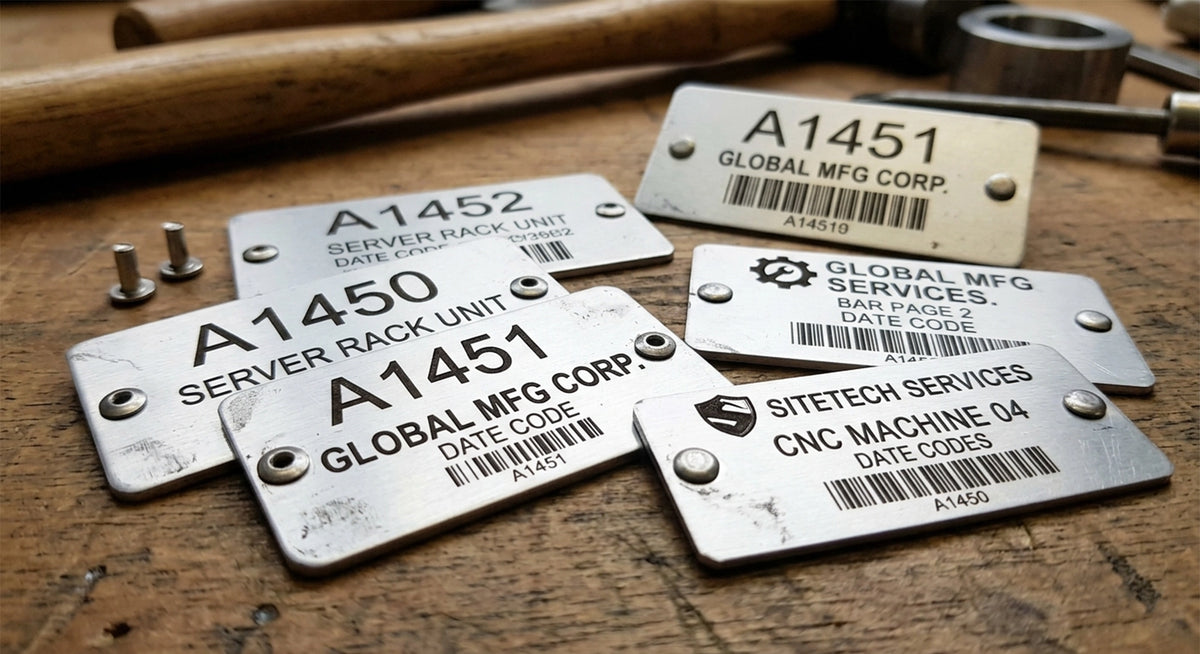 Engraved Aluminium Asset Labels