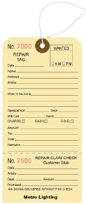Equipment Identification Asset Tags - Grip Tag (Pack of 100)