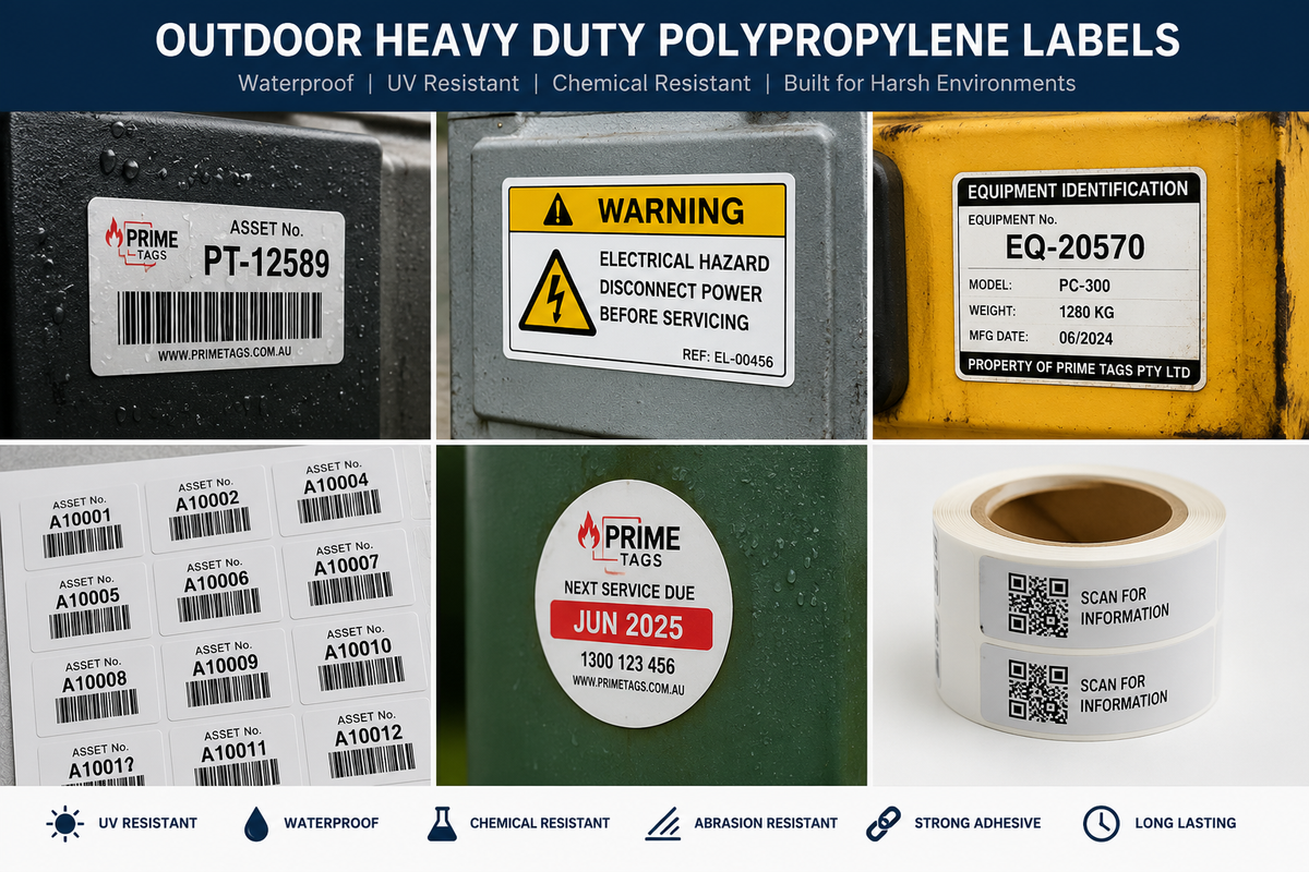 Outdoor Heavy Duty Poly Labels