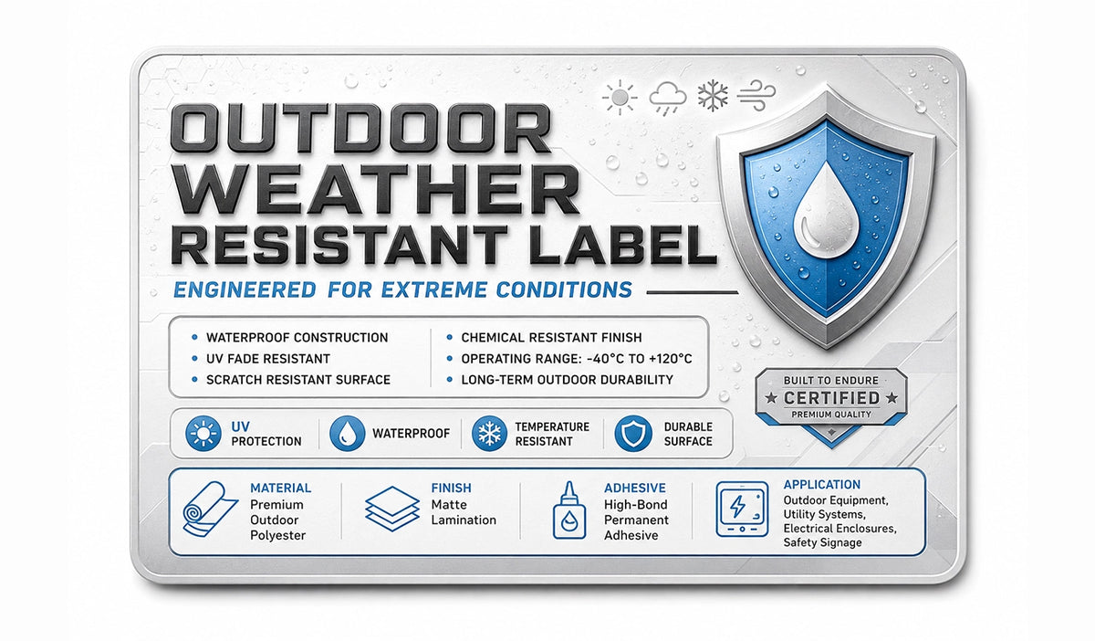Outdoor & Weather Resistant Adhesive Labels