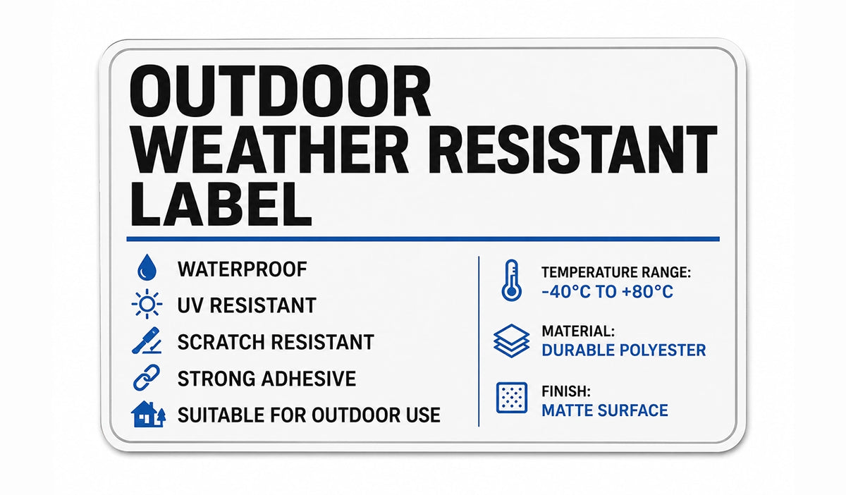 Outdoor & Weather Resistant Adhesive Labels