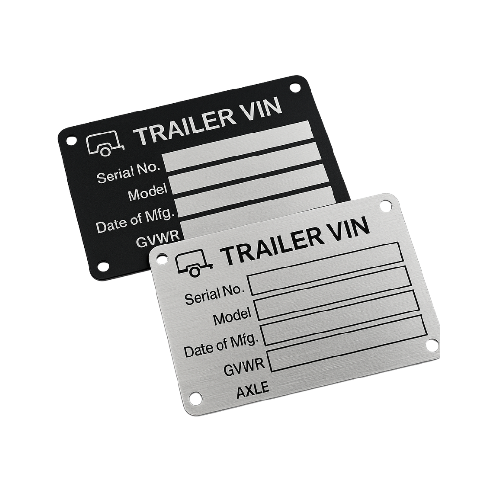 Trailer VIN Compliance Plates