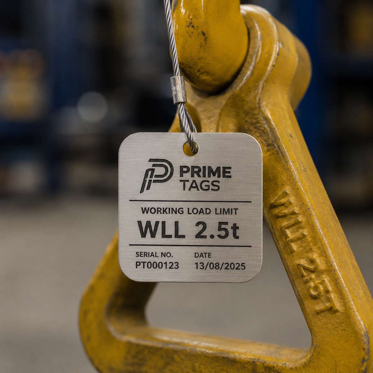 Chain Sling Aluminium Tag