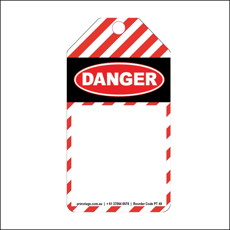 Blank Danger Tag