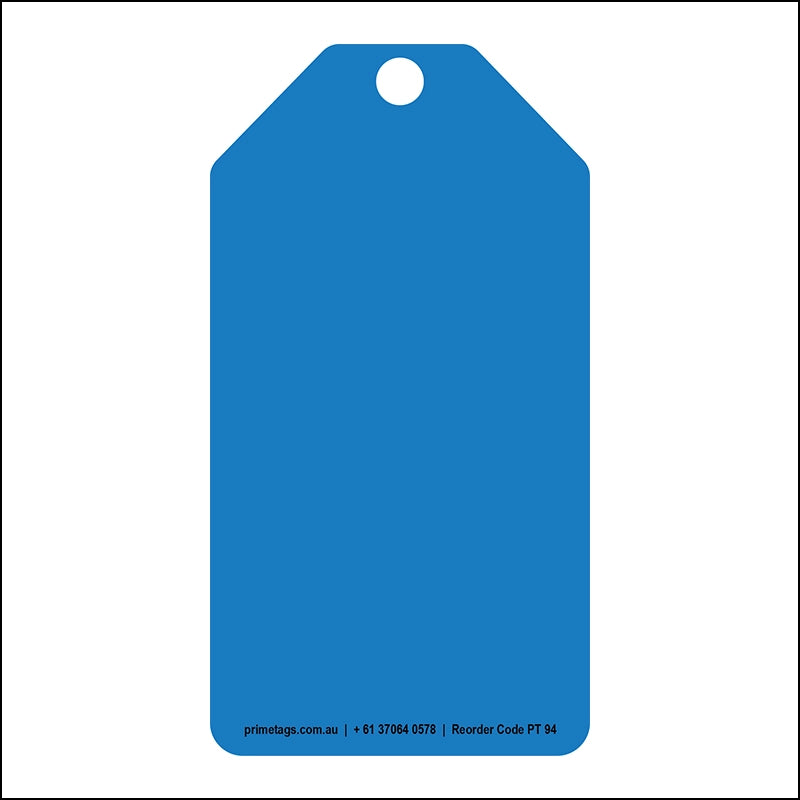 Blue Plain Tag (Pack of 100)