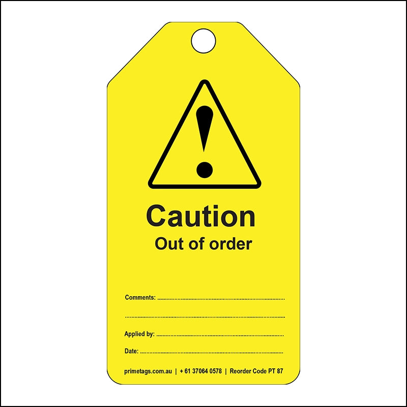Caution – Out of Order (Pack of 100)
