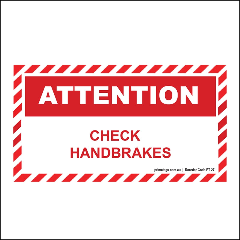 Check Hand Brakes