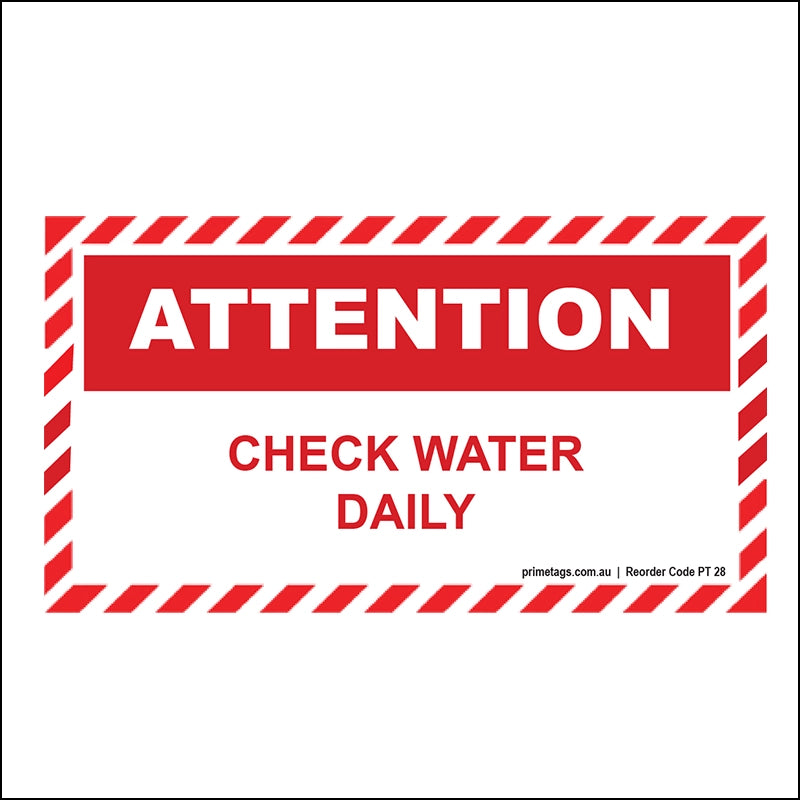 Check Water Daily