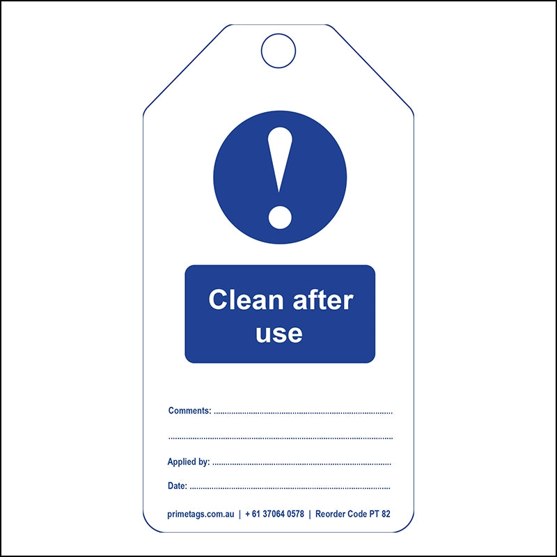Clean After Use (Pack of 100)