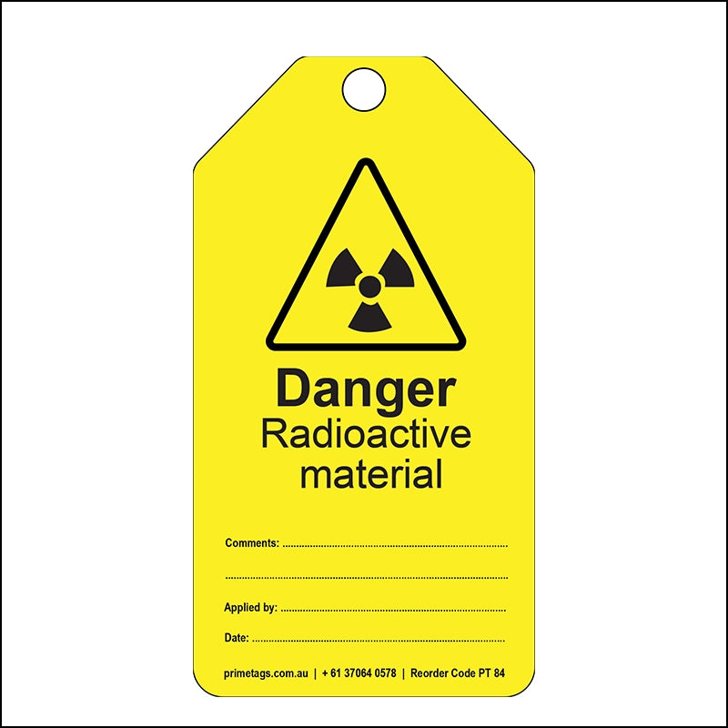 Danger – Radioactive Material (Pack of 100)