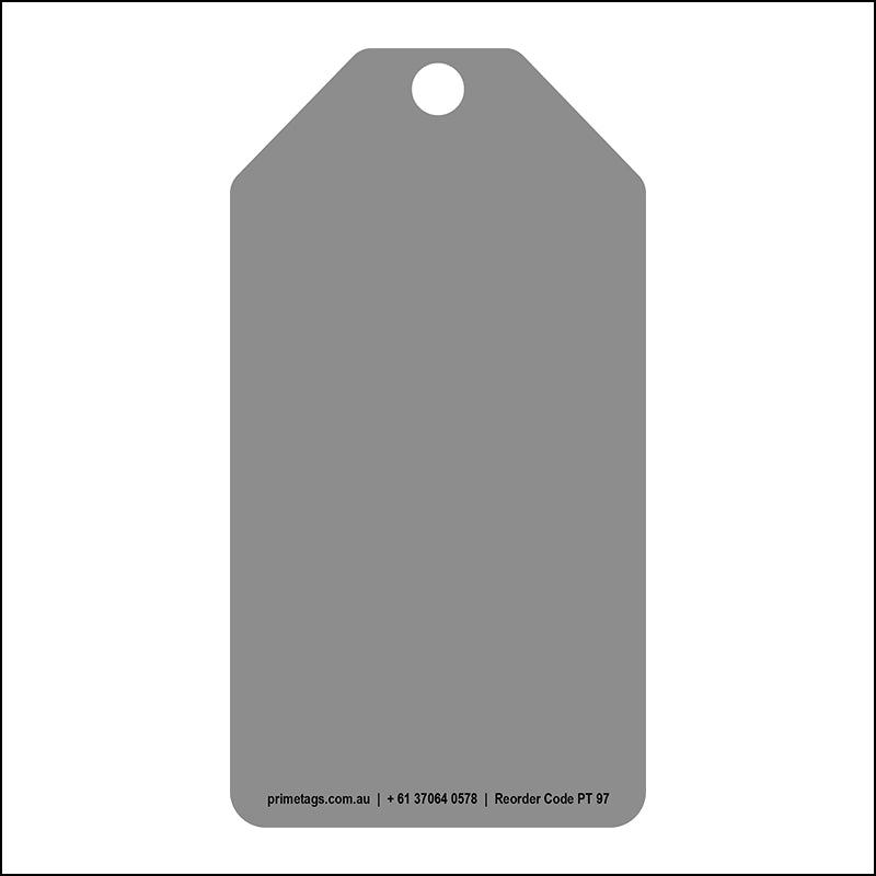 Grey Plain Tag (Pack of 100)