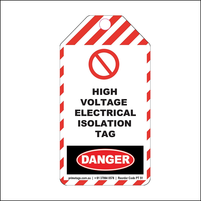 High Voltage Electrical Isolation Tag