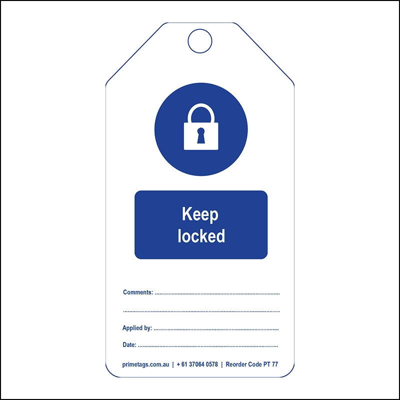 Keep Locked (Pack of 100)