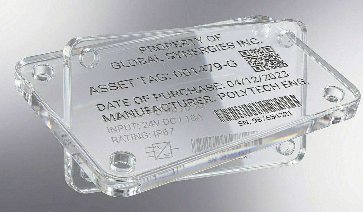 Polycarbonate Asset Plates