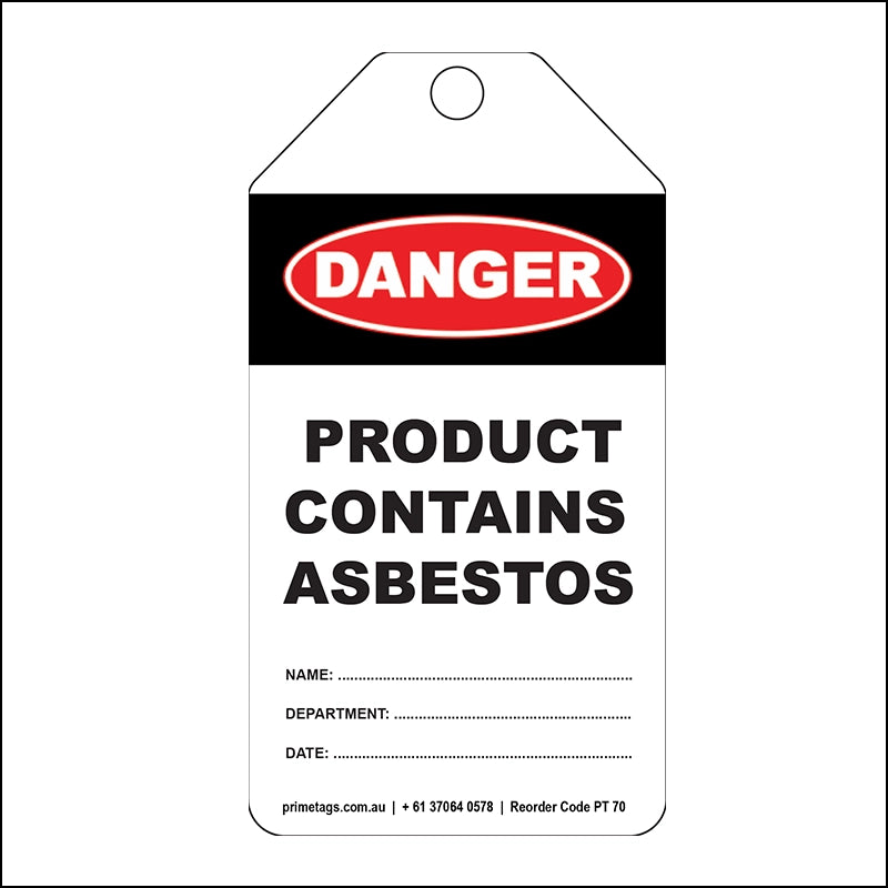 Product Contains Asbestos