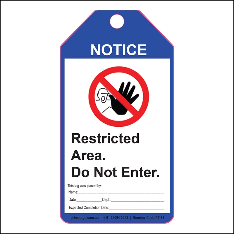 Restricted Area – Do Not Enter