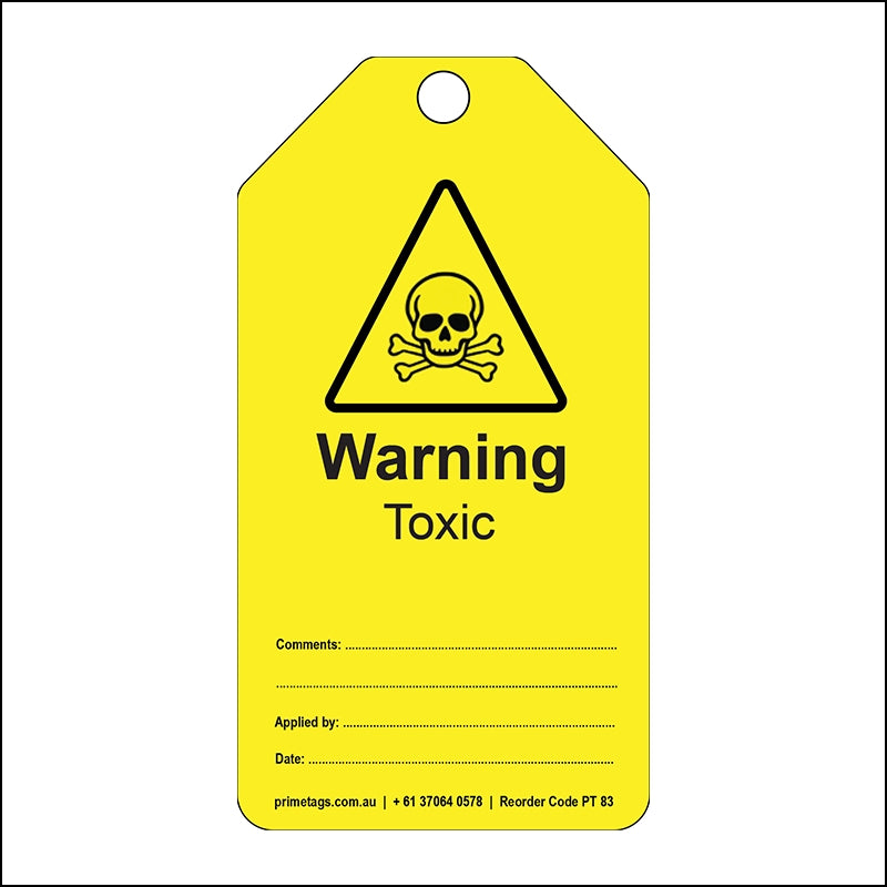 Warning – Toxic (Pack of 100)