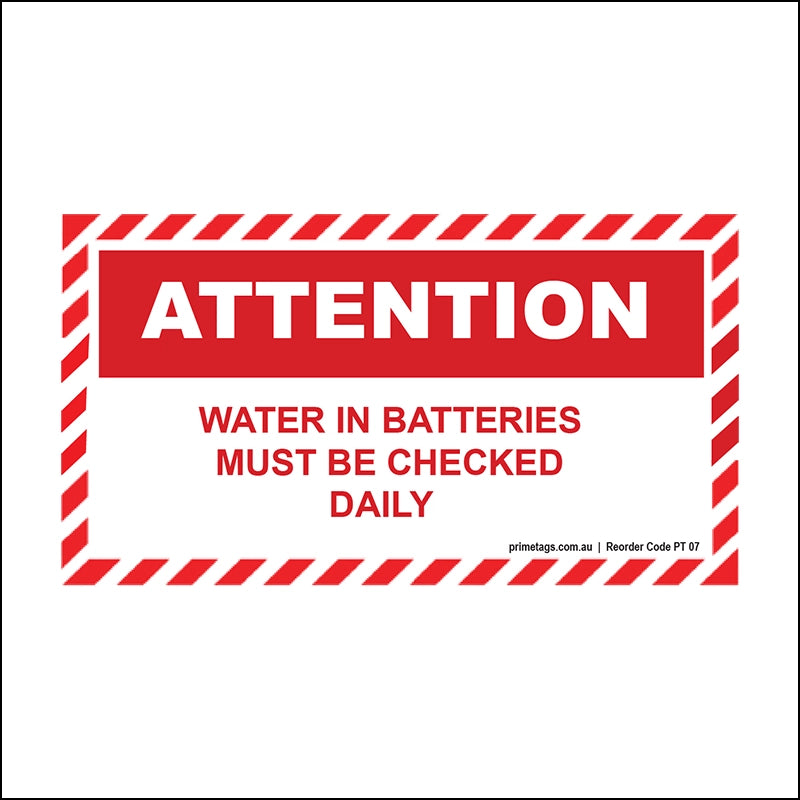 Water in Battery Must Be Checked
