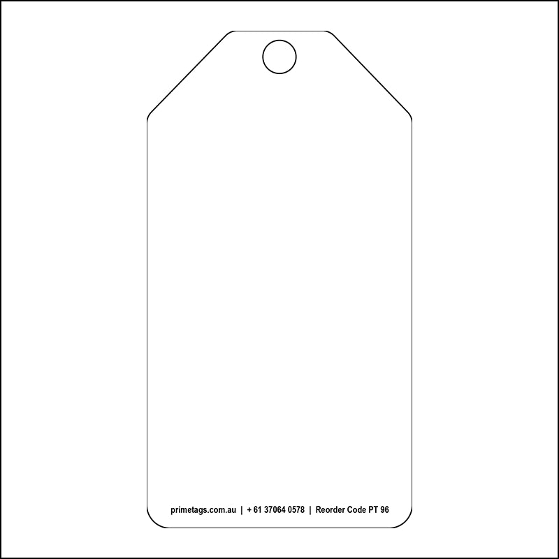 White Plain Tag (Pack of 100)